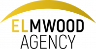 Elmwood Agency LLC Logo - black+gold text